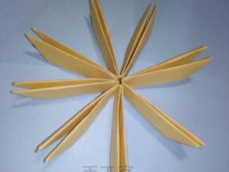好看的八叶雪花折纸图解与方法教程