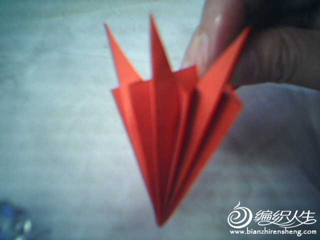 折纸玫瑰纸球花手工制作图片14