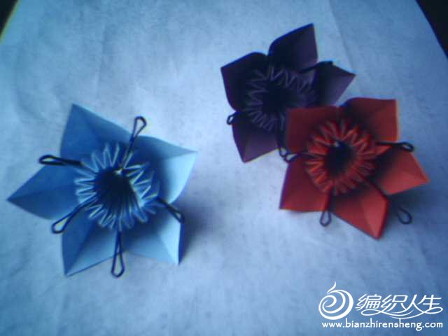 折纸玫瑰纸球花手工制作图片17