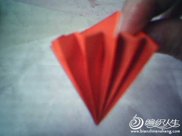折纸玫瑰纸球花手工制作图片15
