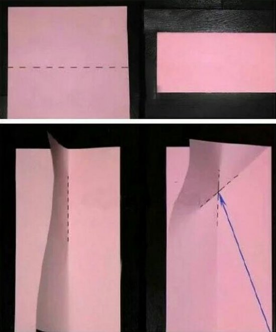 教你折一个美丽的樱花 五瓣樱花的折纸步骤6图片1