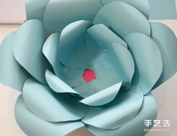 简单纸花的制作方法过程 手工纸花制作方法图解图片7