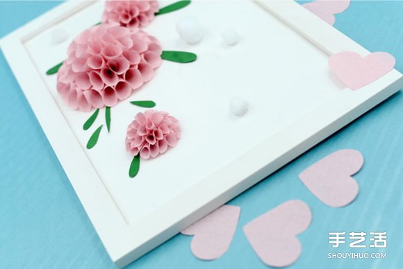 立体花朵装饰画DIY步骤图片1