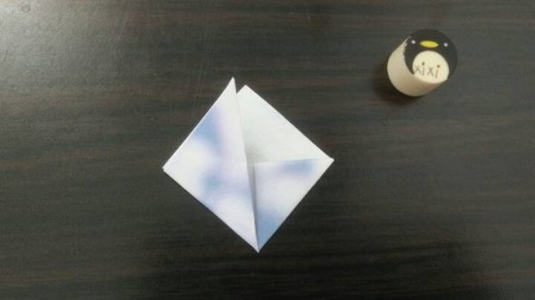 最简单的书签折纸 三角书签的折纸图片8