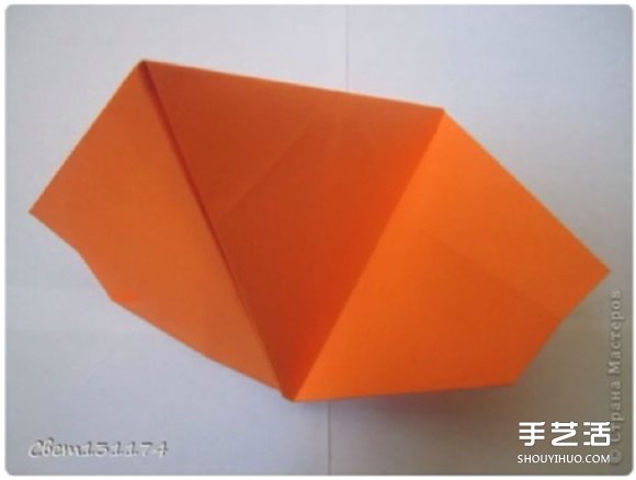 手工立体花球折纸图解 俄罗斯花球的折法图片14