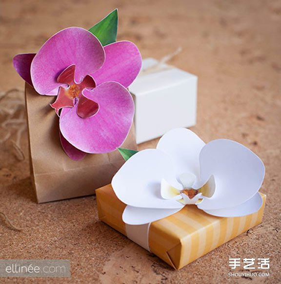手工兰花的制作方法 卡纸兰花的折法图解教程图片3