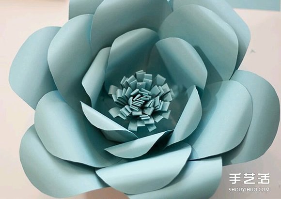 简单纸花的制作方法过程 手工纸花制作方法图解图片9