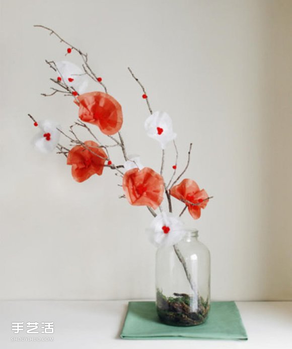 纸花盆景DIY教程图解图片1