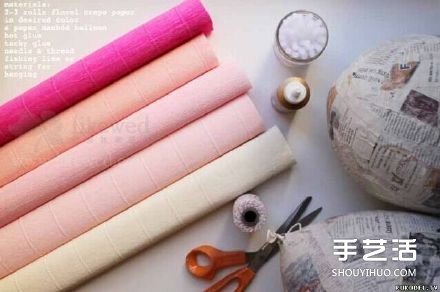 大型皱纸花的做法步骤图解图片2