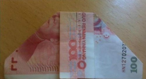 爱心戒指怎么折图解图片5