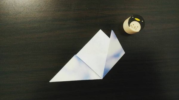 最简单的书签折纸 三角书签的折纸图片7