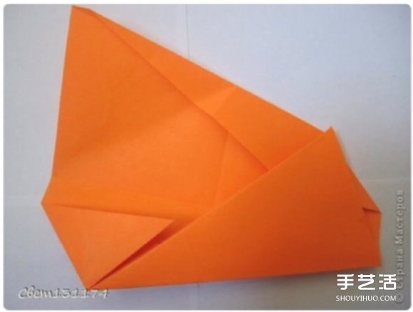 手工立体花球折纸图解 俄罗斯花球的折法图片7