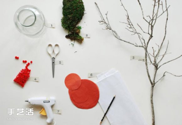 纸花盆景DIY教程图解图片2