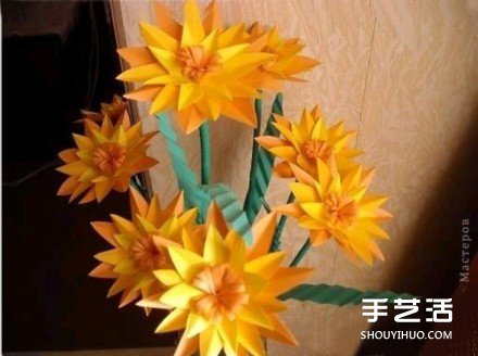 漂亮纸花DIY制作教程 简易纸花的做法图片13