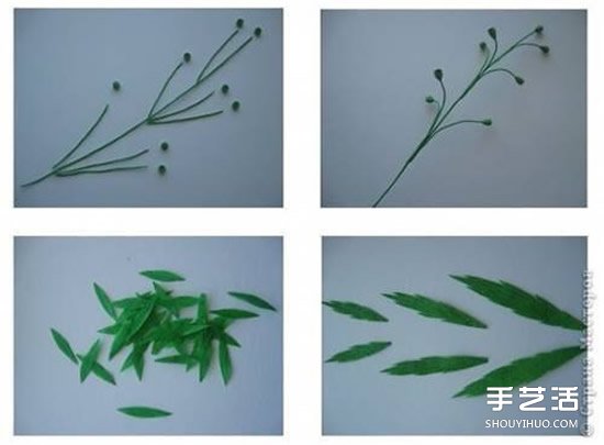 皱纹纸花的折法图解图片2