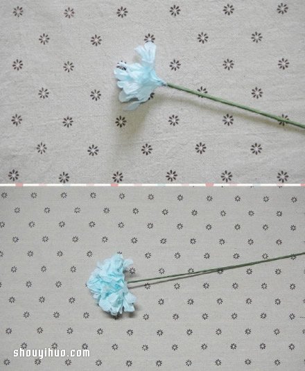渐变色花束制作教程 纸巾制作花束的方法图解图片8