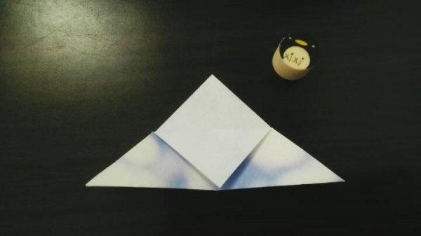 最简单的书签折纸 三角书签的折纸图片6