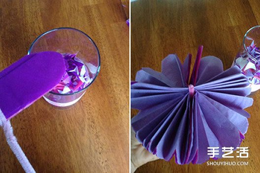 手工纸花的做法图解 多层纸花的折法图片8
