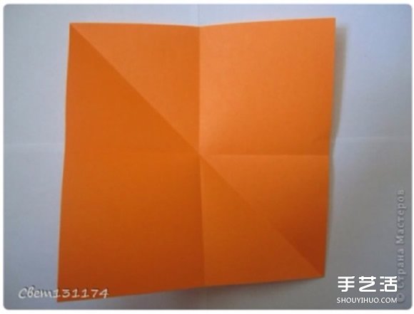 手工立体花球折纸图解 俄罗斯花球的折法图片2