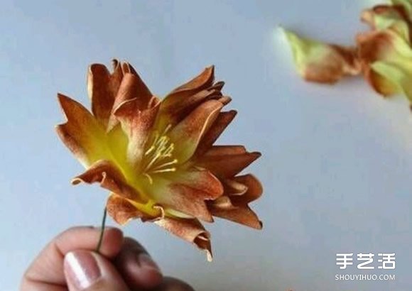 如何用海绵纸做花 海绵纸制作花朵的详细步骤图解图片11