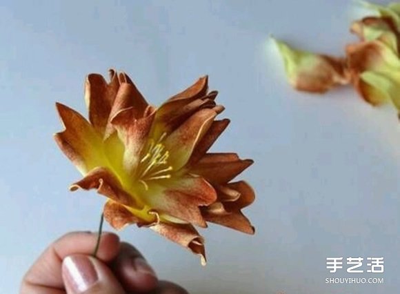 如何用海绵纸做花 海绵纸制作花朵的详细步骤图解图片1