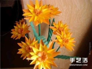 漂亮纸花DIY折纸图解与方法教程