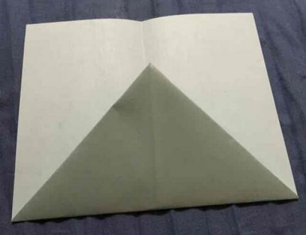 纸飞机的折纸教程图片3