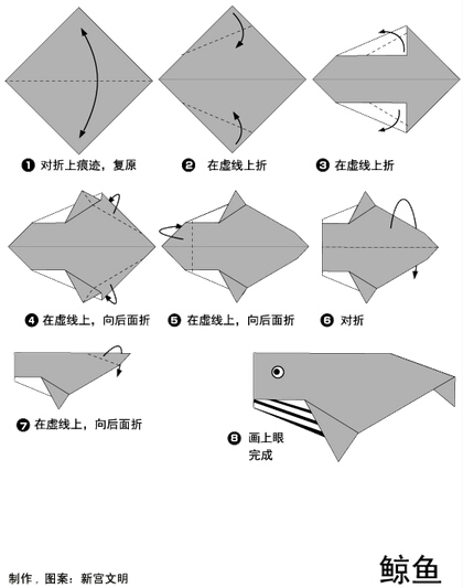 折纸—鲸鱼图片1