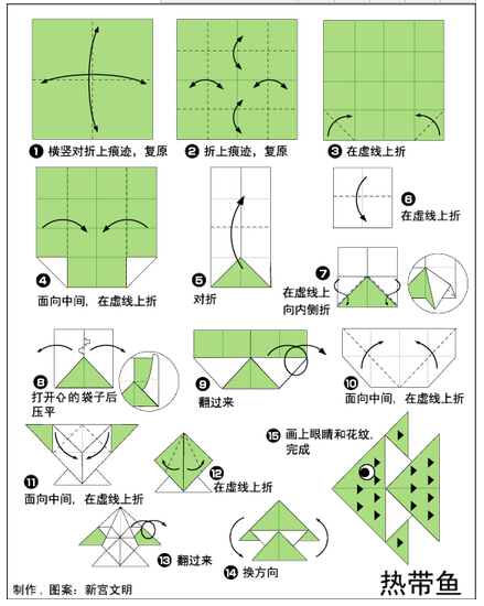 折纸—热带鱼图片1