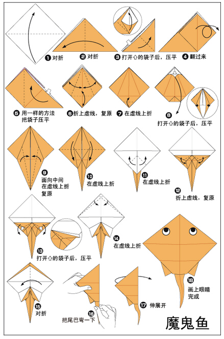 折纸—魔鬼鱼图片1