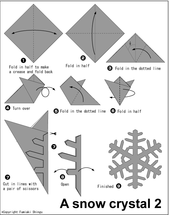 折纸雪花的方法 步骤图解图片1