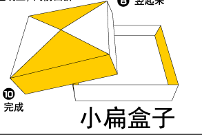 折纸小扁盒子 步骤图解图片1