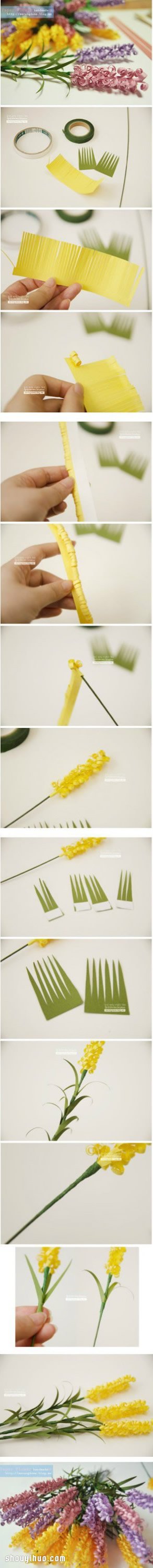 纸艺花束的制作方法 漂亮纸艺手工花束DIY图片1