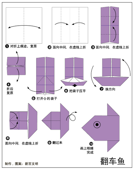 翻车鱼—折纸图片1