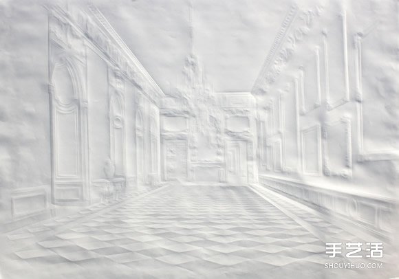 极致天才工艺：他只用一张纸折叠出精致空间图片1
