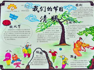 我们的节日清明节手抄报版面设计图