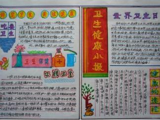 卫生保健手抄报版面设计图