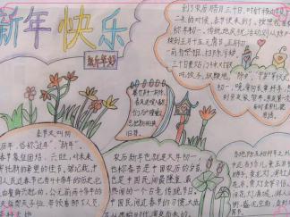 我们的春节手抄报版面设计图