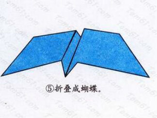 蝴蝶8的折纸图解与方法教程