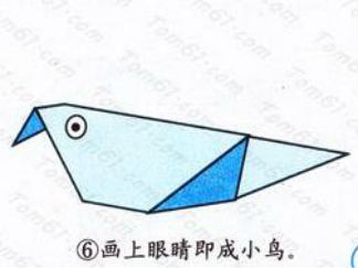 小鸟折纸图解与方法教程