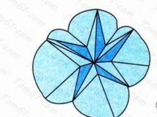 月季花折纸图解与方法教程