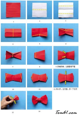 折纸之蝴蝶结图片1