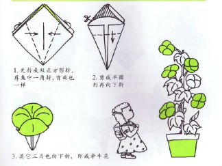 牵牛花的折纸图解与方法教程