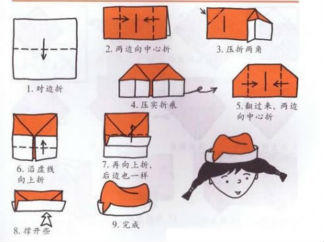 船型帽折纸图解与方法教程