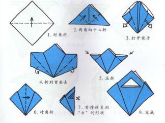提兜的折纸图解与方法教程