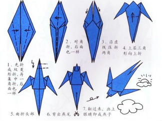 燕子2的折纸图解与方法教程