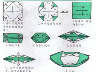 乌篷船折纸图解与方法教程