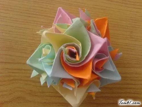 花球的折纸图解与方法教程2图片8