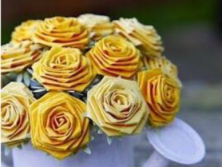 玫瑰花2的折纸图解与方法教程