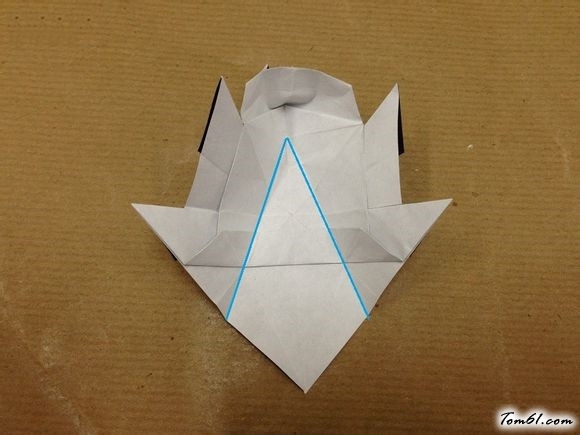卡通猫咪的折纸图解与方法教程图片43